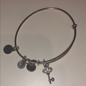 Alex and Ani bracelet with key charm